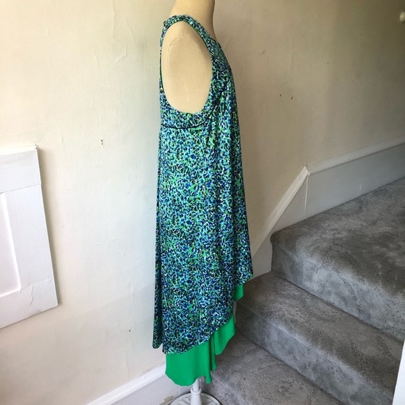 SACHIN + BABI High Low Layered Printed Midi Dress - Picture 5 of 8